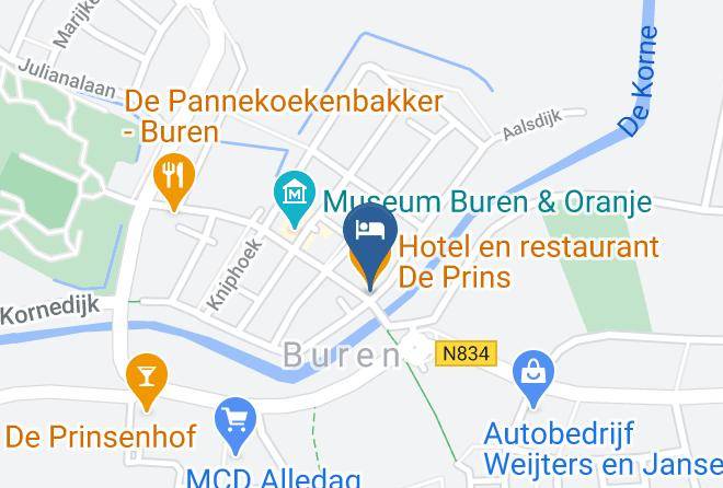 Gemeente Buren - Hotel En Restaurant De Prins Maps