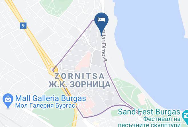 Burgas Zhk Zornitsa - Hotel And Restaurant Milan Maps