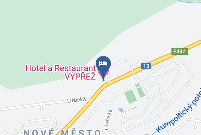Decin - Hotel And Restaurant Vyprez Maps