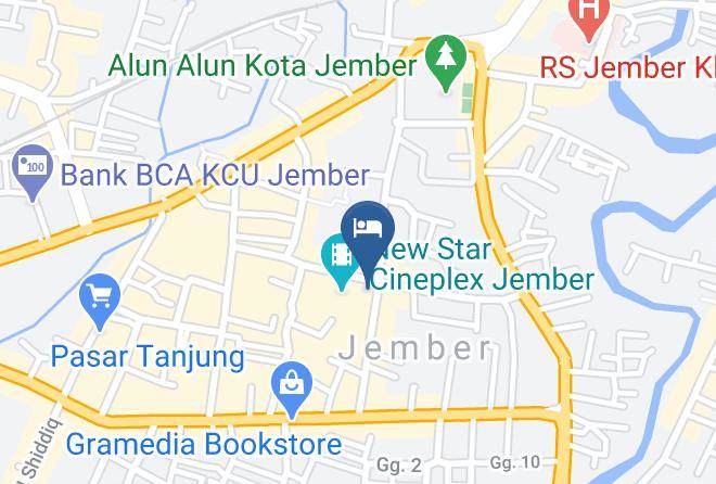 Jember Regency - Hotel Anda Maps