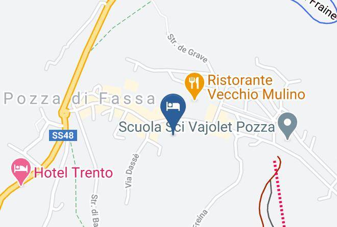 Hotel Anda Pozza Di Fassa Map