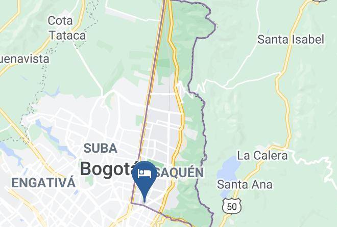 Bogota - Hotel Andes Plaza Maps