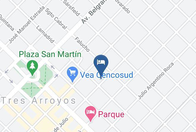 Tres Arroyos - Hotel Andrea Maps
