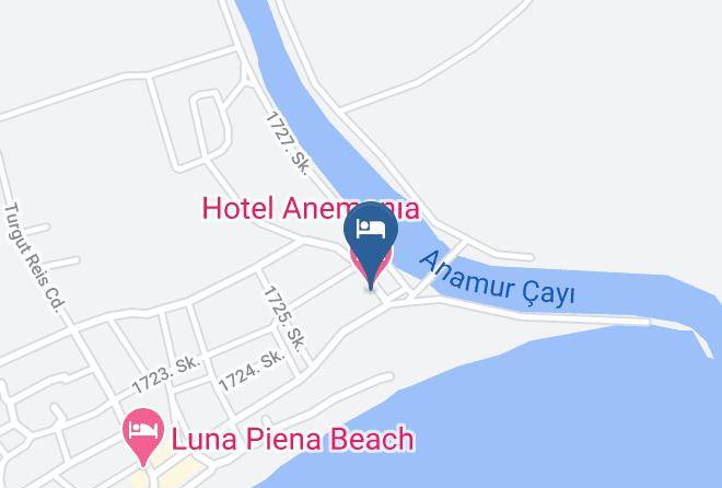 Anamur - Hotel Anemonia Maps