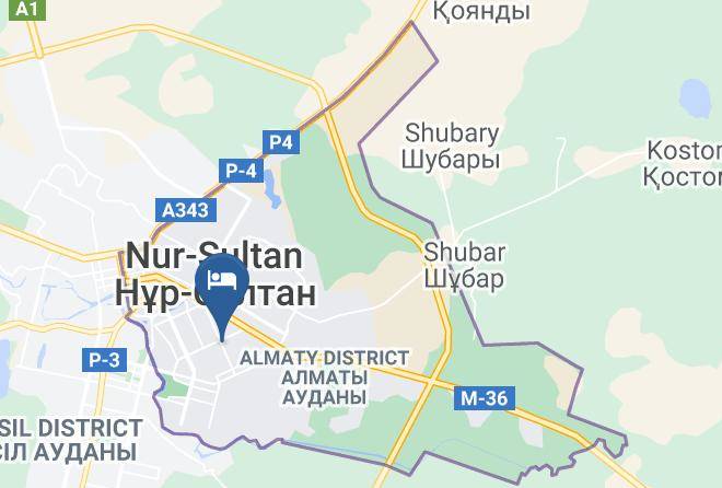 Nur Sultan - Hotel Aner Maps