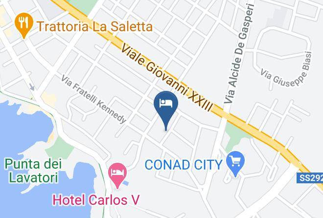 Sassari - Hotel Angedras Alghero Maps