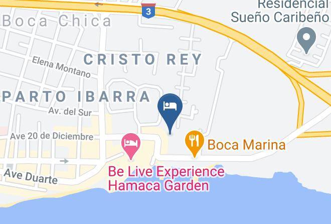 Boca Chica - Hotel Angel Gabriel Maps