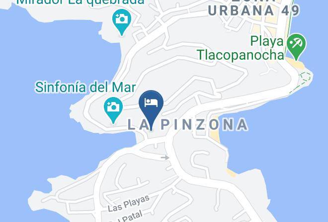 Acapulco De Juarez - Hotel Angosta Beach Maps