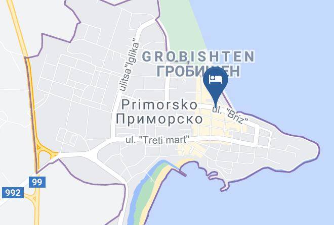 Primorsko - Hotel Anita Maps