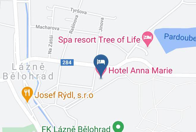 Jicin - Hotel Anna Marie Maps