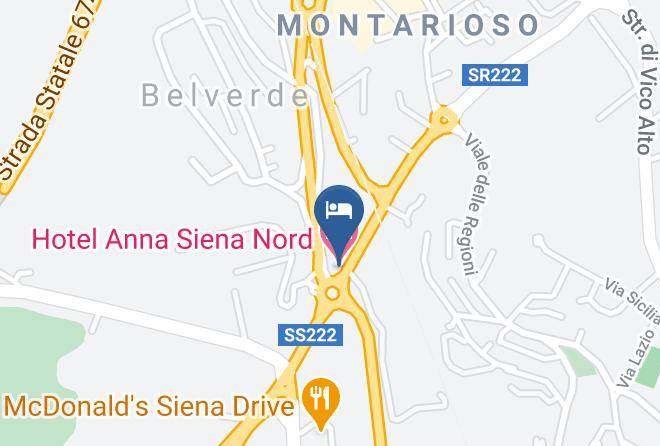Siena - Hotel Anna Siena Nord Maps
