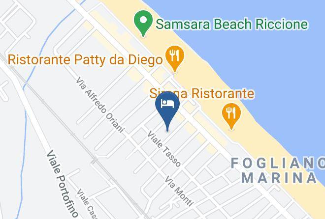 Rimini - Hotel Annalisa B&b And Beach Maps