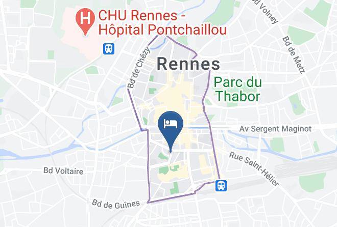 Ille Et Vilaine - Hotel Anne De Bretagne Rennes Maps