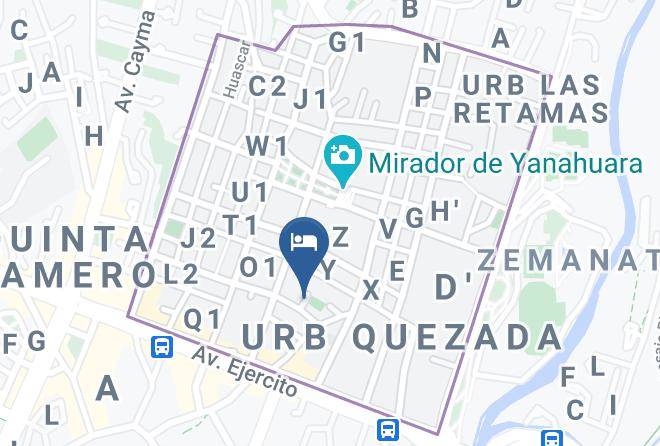 Yanahuara - Hotel Antares Arequipa Maps
