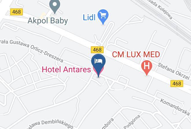 Gdynia - Hotel Antares Maps