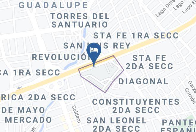 San Luis Potosi Stituyentes Primera Seccion - Hotel Antares Maps