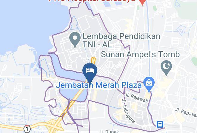 Kota Surabaya - Hotel Antariksa Maps