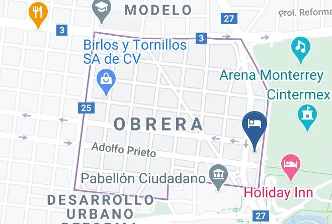 Monterrey - Hotel Antaris Cintermex Maps