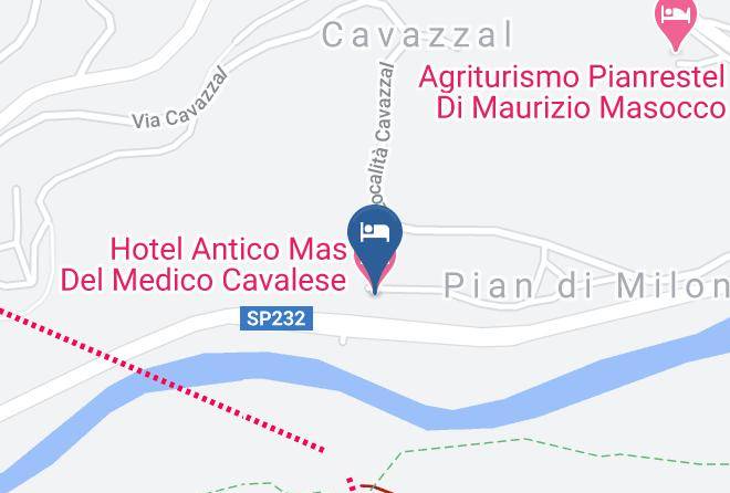 Trento - Hotel Antico Mas Del Medico Cavalese Maps