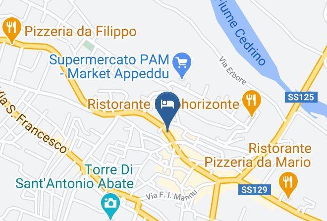Nuoro - Hotel Anticos Palathos Maps