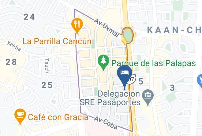 Benito Juarez - Hotel Antillano Cancun Maps