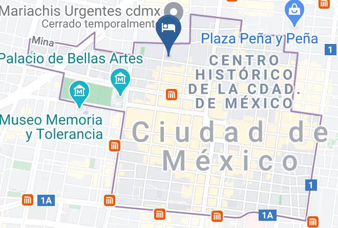 Cuauhtemoc - Hotel Antillas Maps