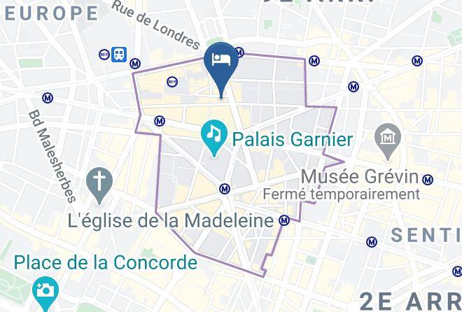 Paris - Hotel Antin Trinite Maps