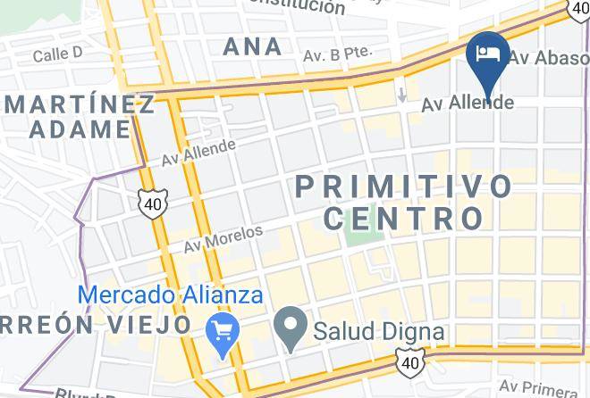 Torreon - Hotel Antonieta Maps