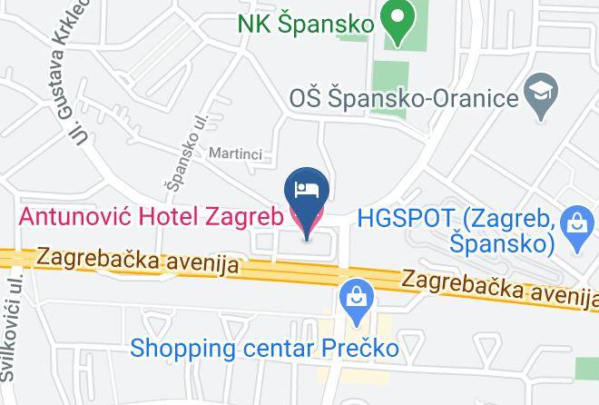 Zagreb - Hotel Antunovic Maps