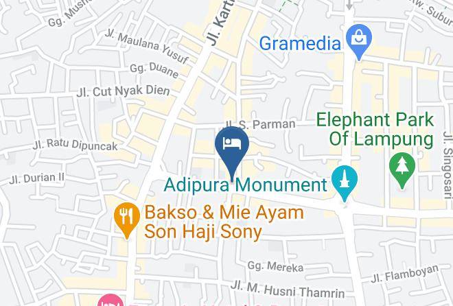Bandar Lampung - Hotel Anugerah Express Lampung Maps