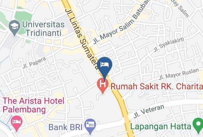 Palembang - Hotel Anugerah Maps