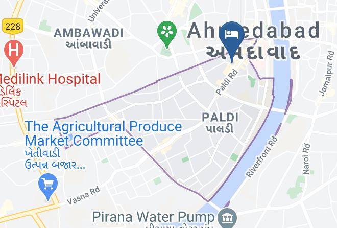 Ahmadabad - Hotel Anupam Paldi Ahmedabad Maps