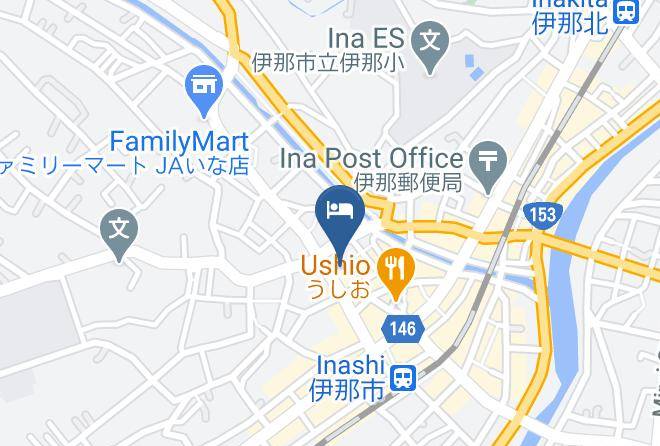 Ina City - Hotel Aoki Maps