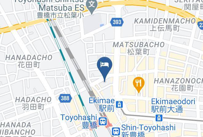 Toyohashi City - Hotel Aoyama Maps