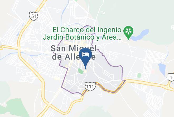 San Miguel De Allende - Hotel Apapacho Boutique Maps