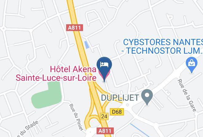 Loire Atlantique - Hotel Akena Sainte Luce Sur Loire Maps