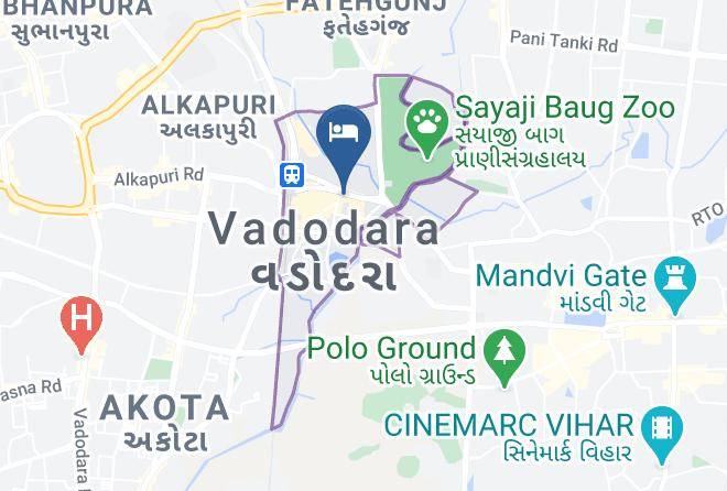 Vadodara - Hotel Apex International Maps