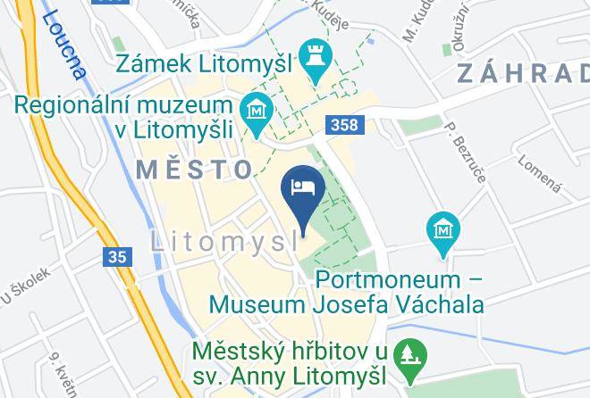 Svitavy - Hotel Aplaus Maps