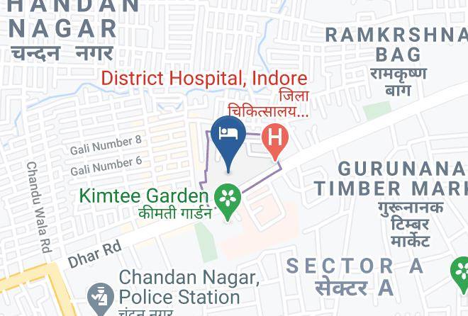 Indore - Hotel Apna Palace Maps