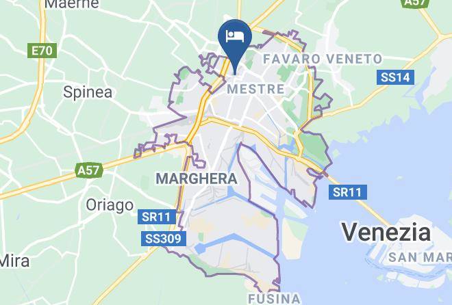 Venice - Hotel Apogia Sirio Venice Mestre Maps