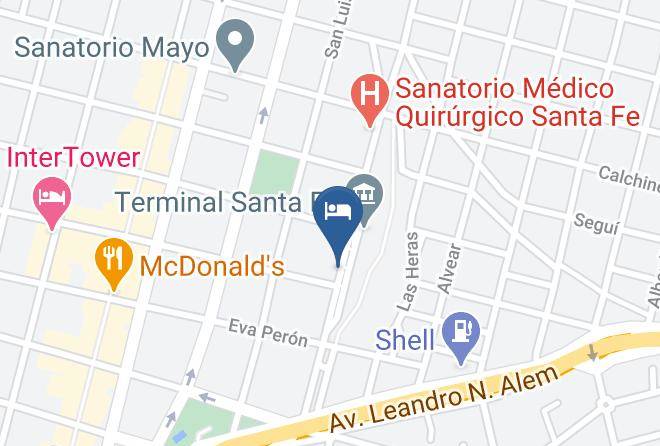 Santa Fe - Hotel Apolo Maps