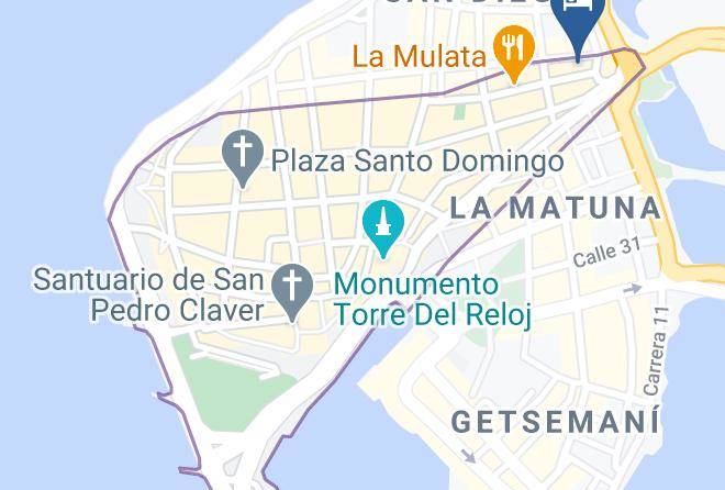 Cartagena De Indias - Hotel Aposentos De San Pedro Maps