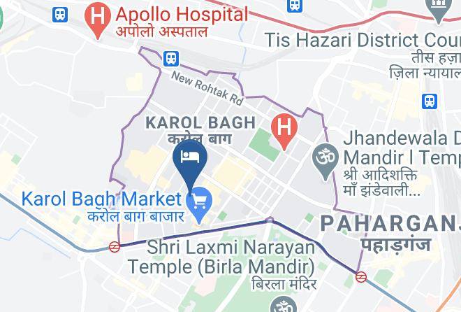 Karol Bagh - Hotel Apra Deluxe Maps