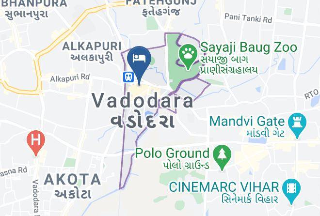 Vadodara - Hotel Apsara Maps