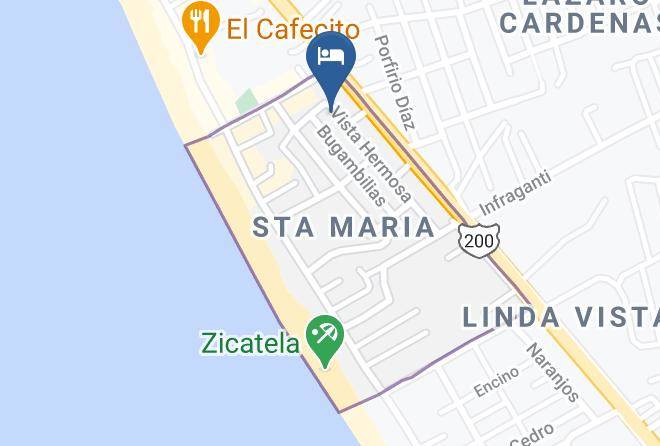 Santa Mariaotepec - Hotel Aqua Luna Maps