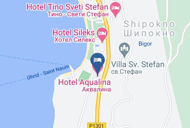 Ohrid - Hotel Aqualina Maps