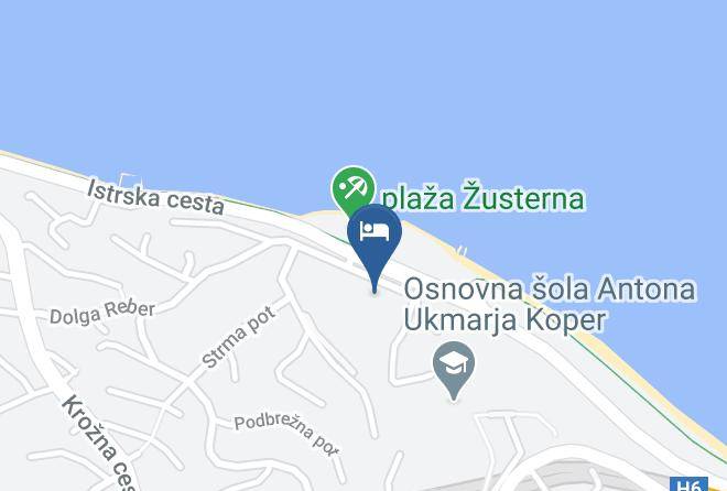 Koper - Hotel Aquapark Zusterna Maps
