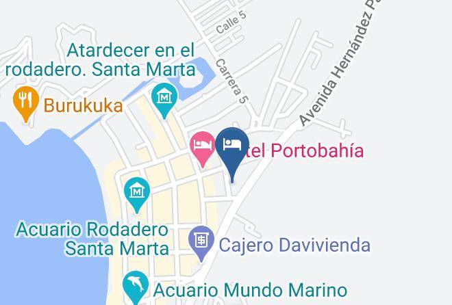 Santa Marta - Hotel Aquarella Del Mar Maps