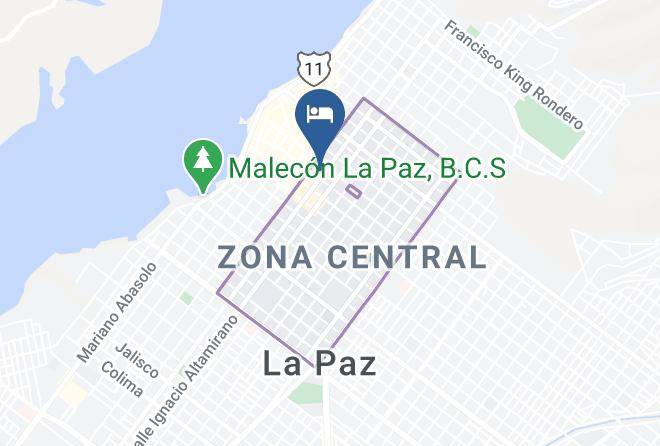 La Paz - Hotel Aquario's Mar De Cortez Maps
