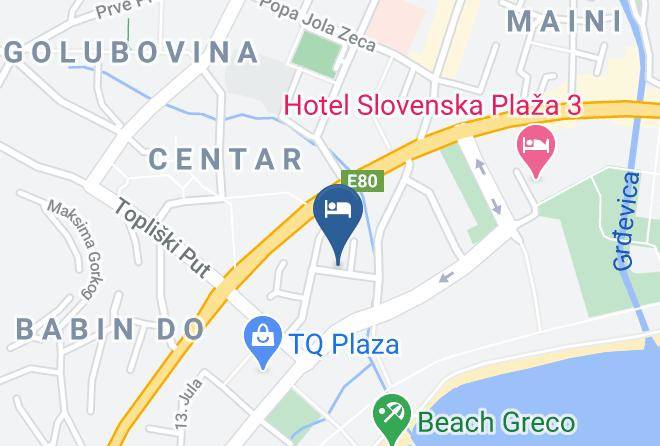 Budva - Hotel Aquarius Maps